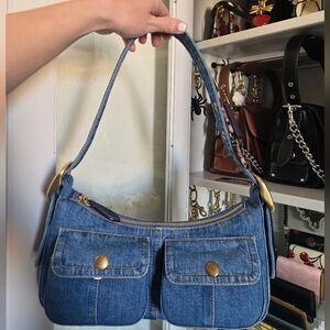 Coachtopia Cargo Shoulder Bag In Light Denim